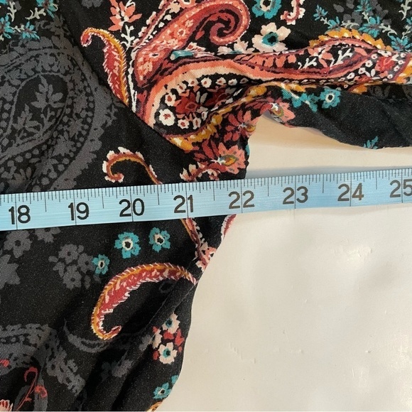 Torrid Midi Challis Skater Dress Black Floral Size 2XL - Picture 14 of 15